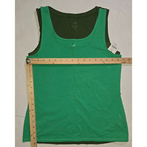 Lot of 7 Women's J. JILL Tank Tops Sz M Green Purple Orange Blue Cotton - Picture 3 of 11